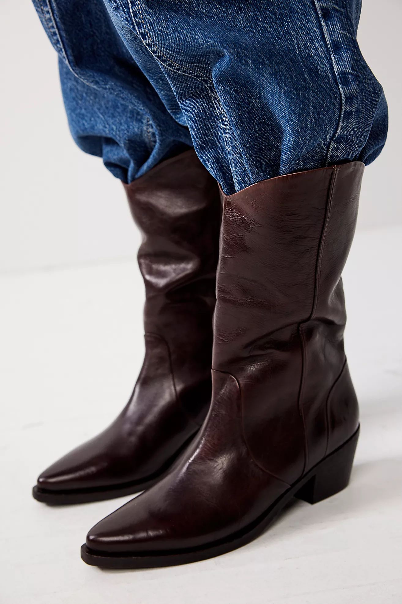 Emmy Washed Western Boots | Free People (Global - UK&FR Excluded)