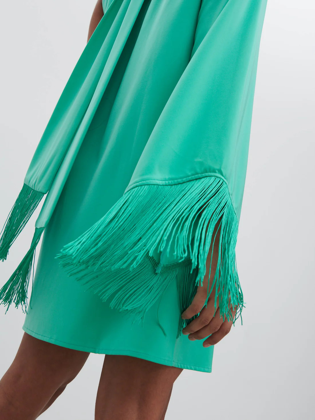 Keeley One Shoulder Mini Dress - Jade Green | Pretty Lavish (UK)