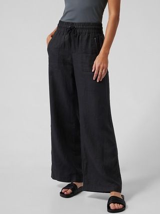 Cabo Linen Wide Leg Pant | Athleta