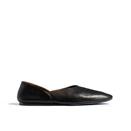 Amazon.com | OMLISHZTY Women Studded Suede Ballet Flats Round Toe Slip on Leather Flats Comfortab... | Amazon (US)