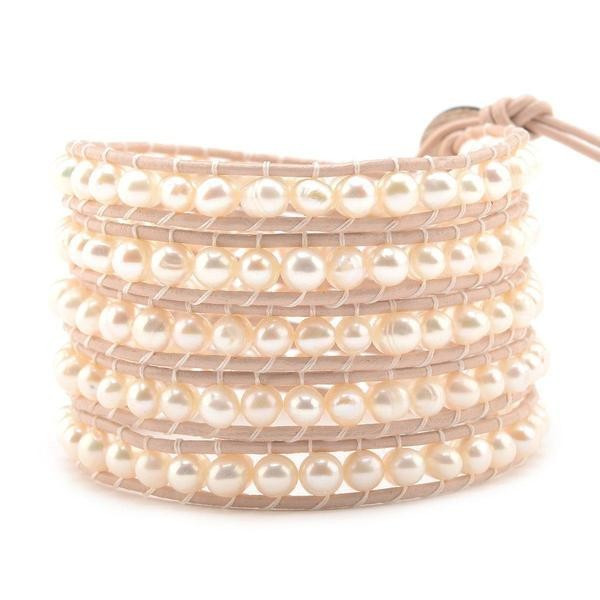 Freshwater Pearls on Mauve | Victoria Emerson