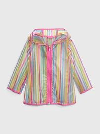 Toddler Striped Translucent Rain Jacket | Gap (US)