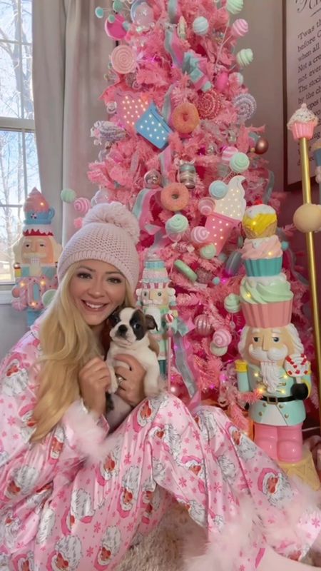 Give me all the PINK THINGS! These pink Santa PJs are perfect! 

#pinkmas #pinkchristmas #pinkaesthetic #pink #christmaspuppy #christmasdecor #christmastree #nutcracker #christmasaesthetic #cozychristmas #christmastime #christmasmood #christmasvibes 

#LTKSeasonal #LTKHoliday #LTKfindsunder50