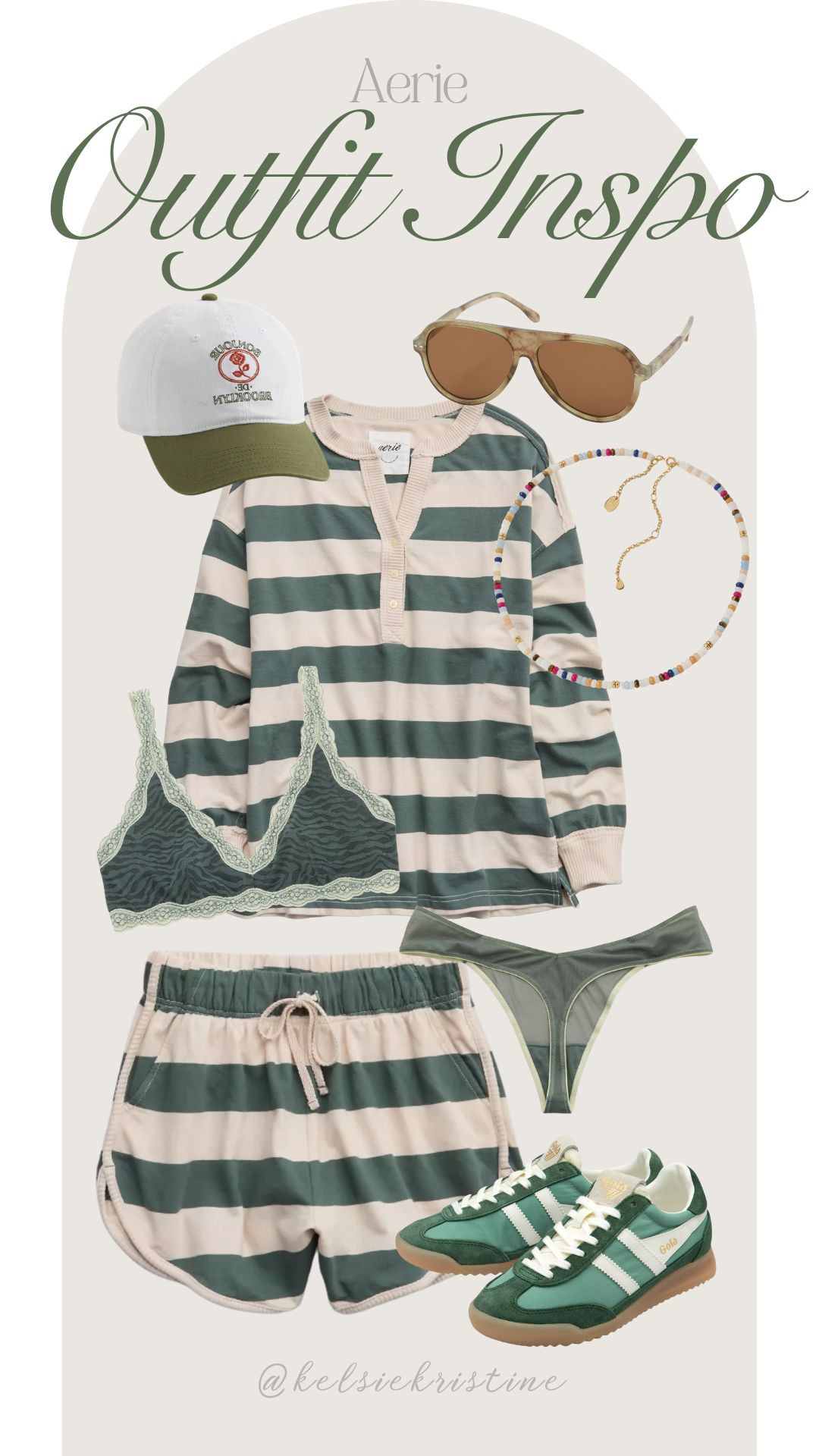 Aerie | Aerie Outfit | Outfit Inspiration | Green Fit | Cute and Comfortable | AE | Summer Outfit | Matching Set | Mom Outfit | On the Go Mom | Aerie Set | Mid-Size | Mid-Size Aeries | Mid-Size Set | 

 #LTKootd #LTKActive #LTKMidsize