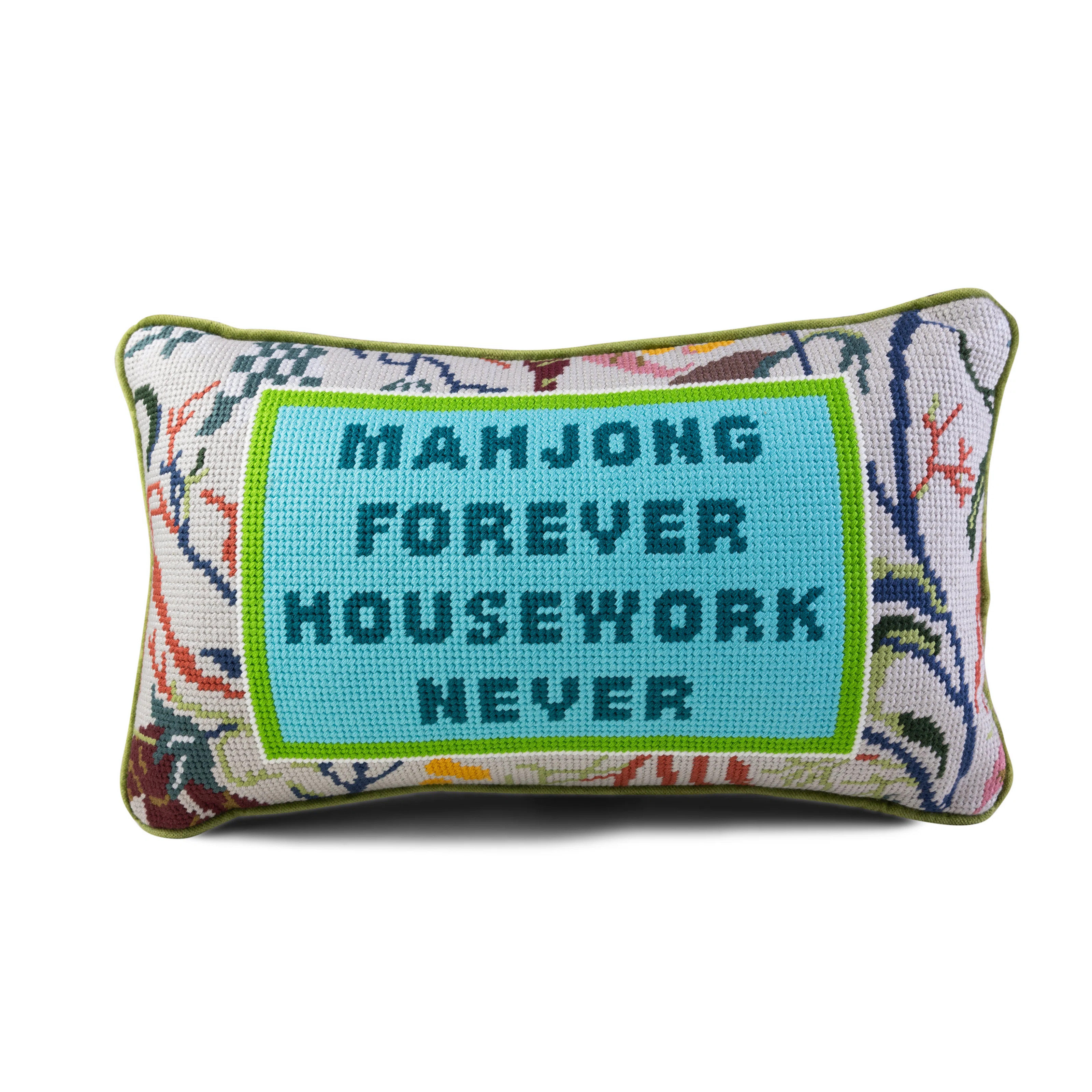 Mahjong Needlepoint Pillow | Wayfair North America