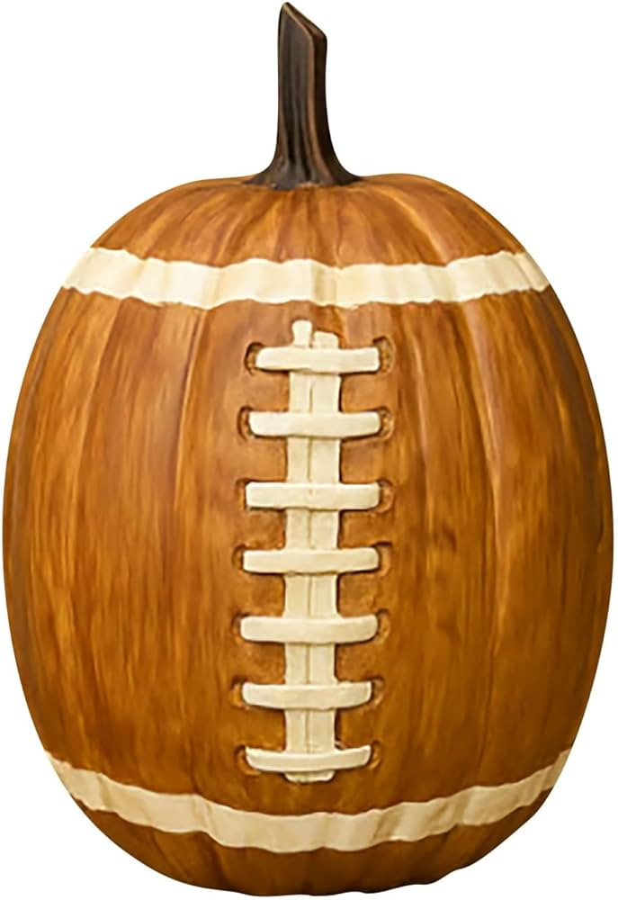 Football Pumpkin Ceramic Decor, Halloween Pumpkin Ceramic Figurine, Fall Pumpkin Football Ornamen... | Amazon (US)
