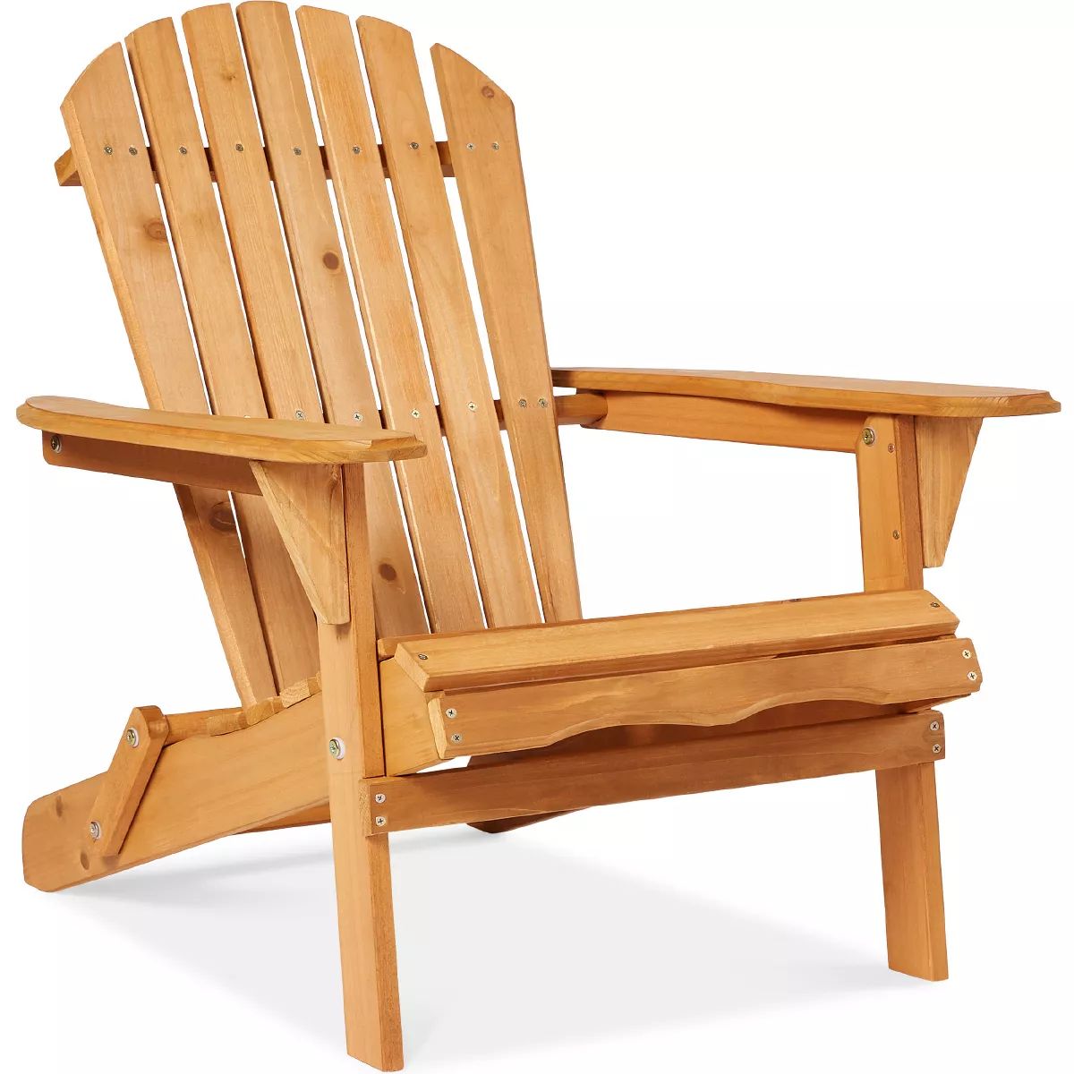 Best Choice Products Folding Adirondack Chair Outdoor, Wooden Accent Lounge Furniture w/ 350lb Ca... | Target