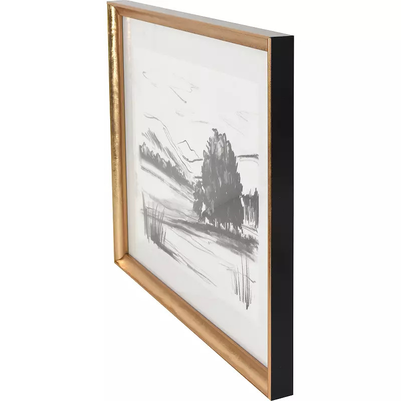 Charcoal Landscape Framed Wall Art | Kohl's