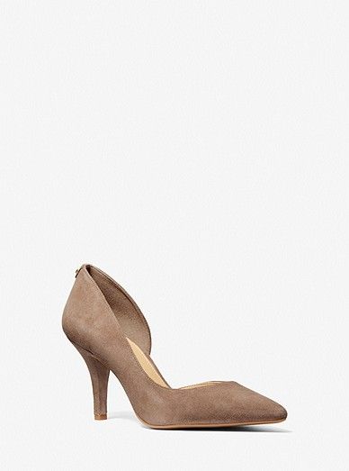 Flex Suede D’Orsay Pump | Michael Kors US