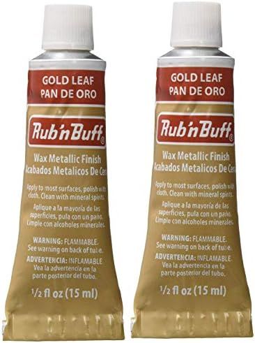 Amazon.com: Rub 'n Buff The Original Wax Metallic Finish (Gold Leaf) 2 pcs sku# 1835744MA | Amazon (US)