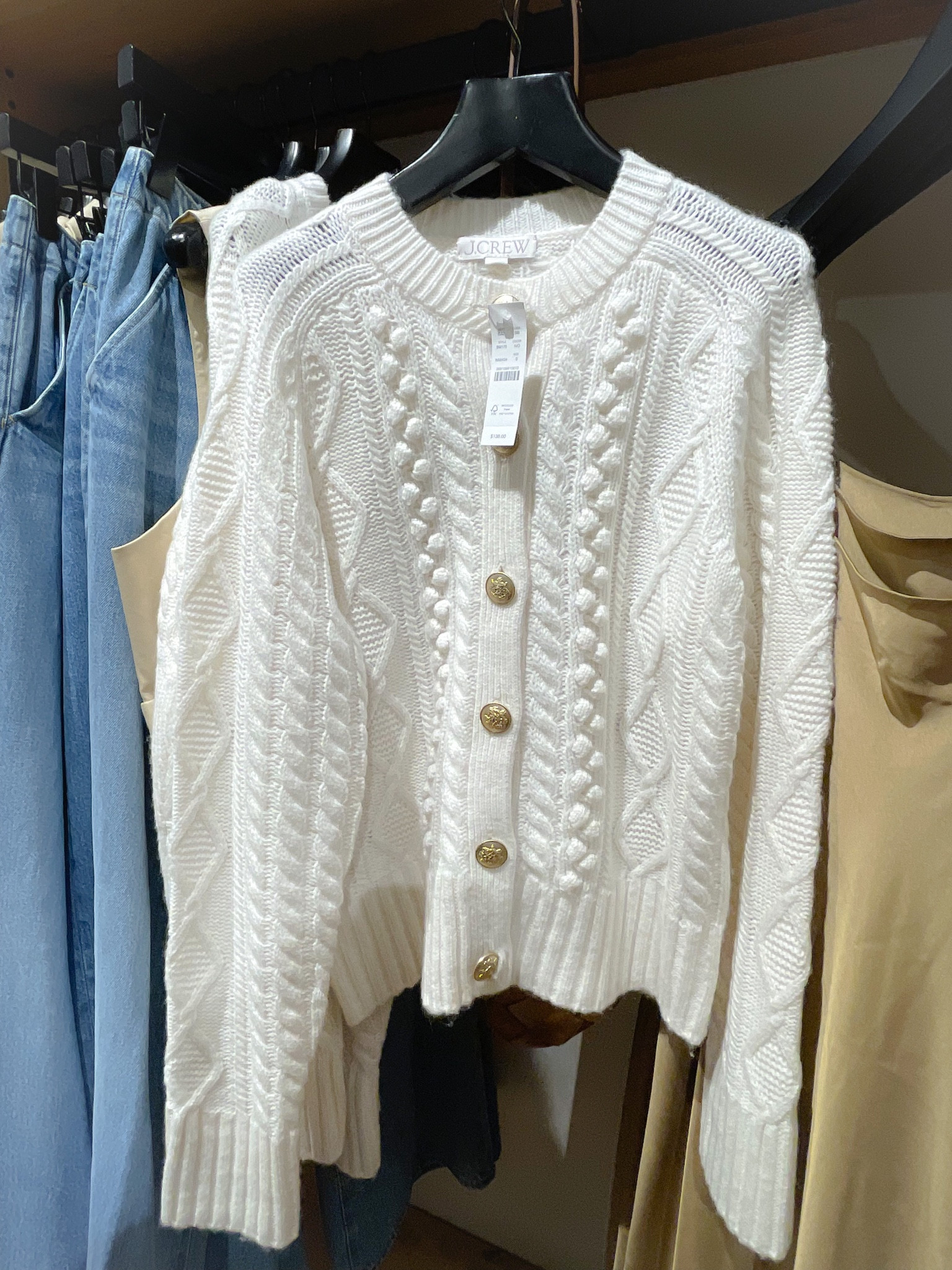 Cable-knit cardigan sweater curated on LTK