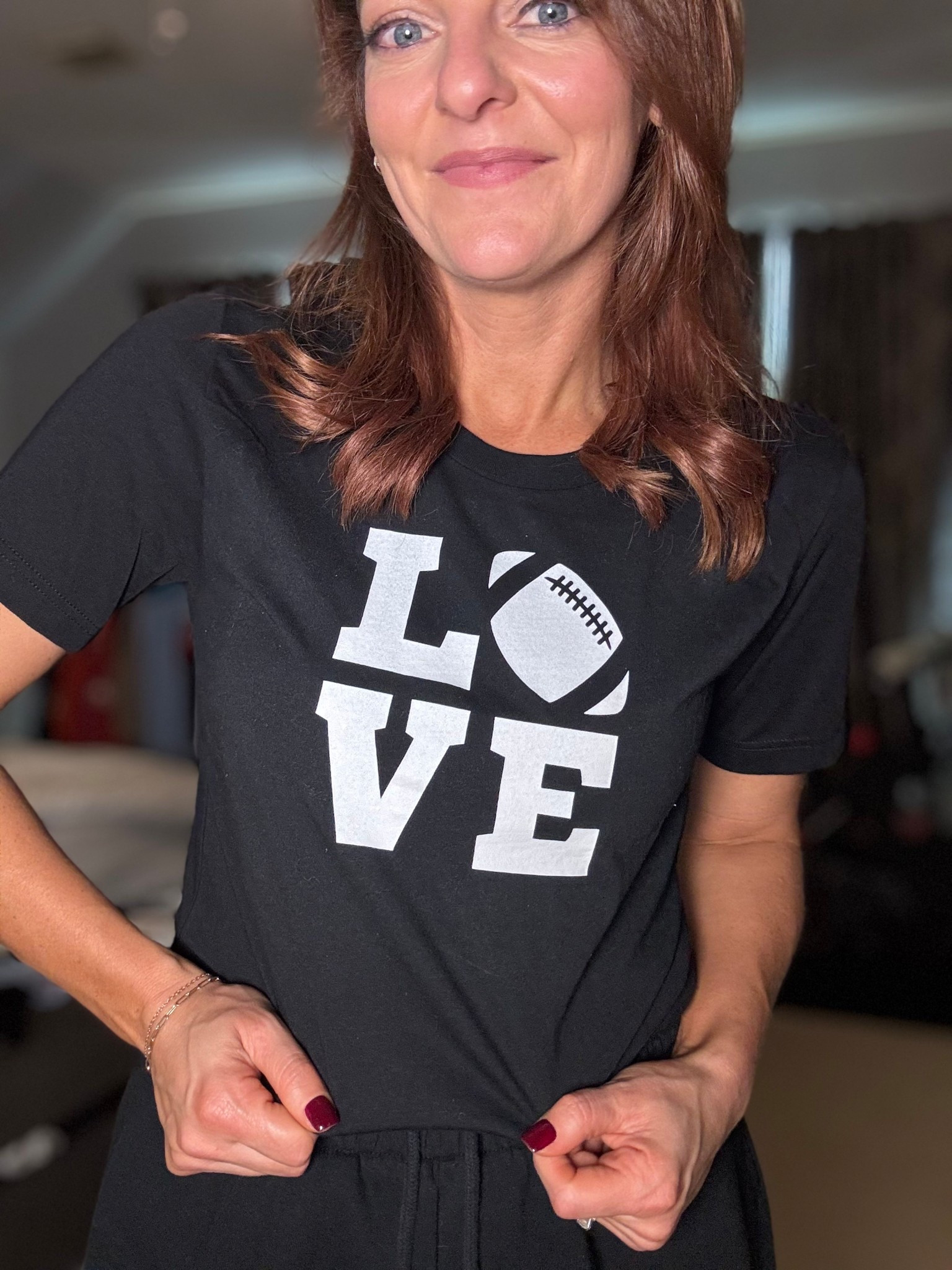 🖤🤍🏈 unisex tee - good for high school football or even the Super Bowl. 

#LTKSeasonal #LTKActive #LTKFamily