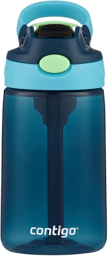Contigo Kids Water Bottle with designed AUTOSPOUT Straw, 14 oz., Blueberry Ocean | Amazon (US)
