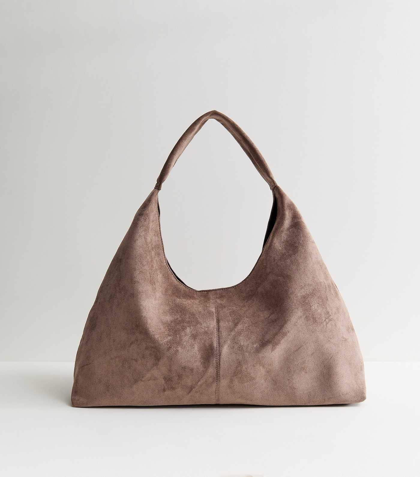 Mink Faux Suede Soft Hobo Shoulder Bag | New Look | New Look (UK)
