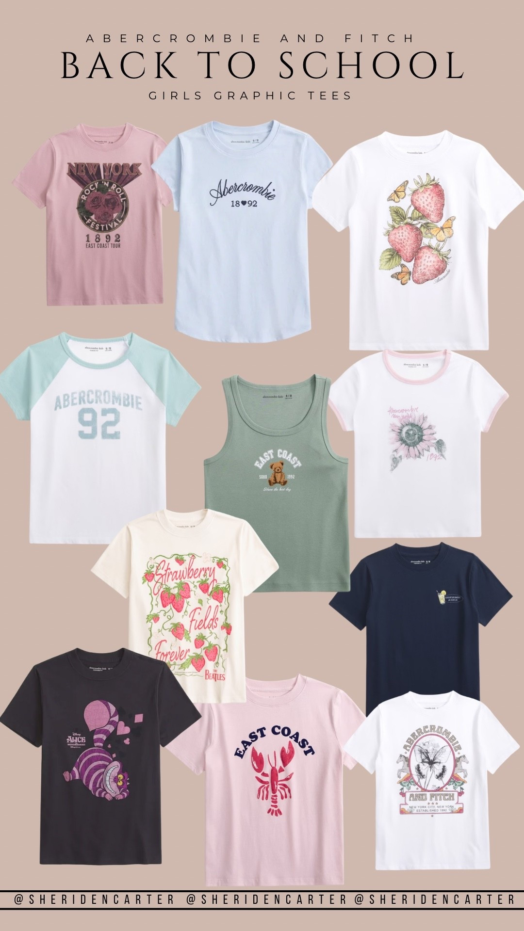 Abercrombie, back to school for girls has the best graphic tees to match with basically anything! Perfect for multiple outfits throughout the school year!

#LTKgrwm #LTKootd #LTKKids