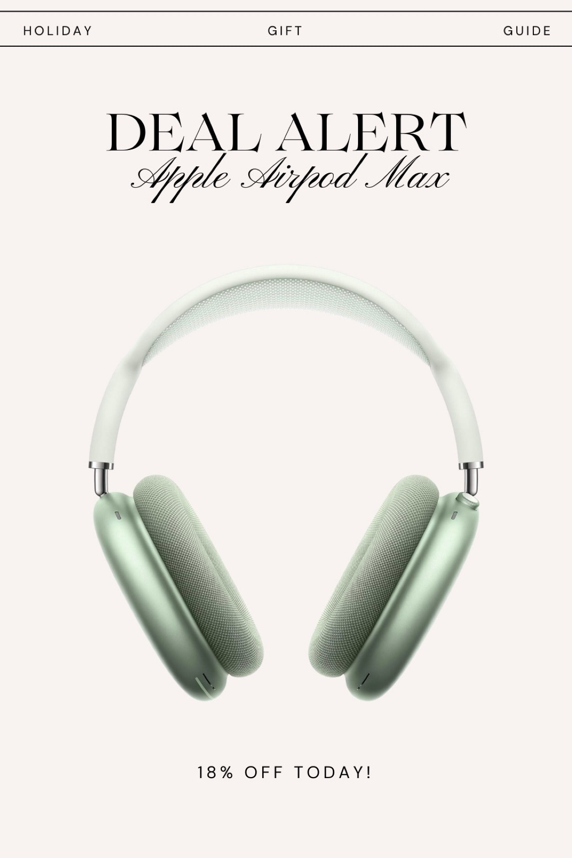 Deal alert!! Apple AirPod max on sale for 18% off today! All colors on sale 

#LTKCyberWeek #LTKGiftGuide