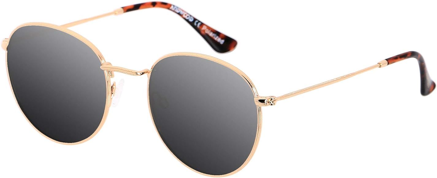 Round Sunglasses Circle for Women Small Polarized Men Retro Trendy Vintage Sun Glasses ANDWOOD JA... | Amazon (US)