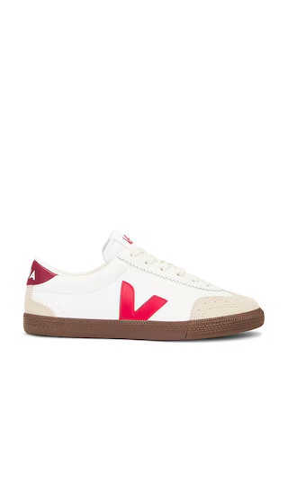 Volley Sneaker in White, Pekin, & Bark. Winter Travel Outfit, White Sneakers | Revolve Clothing (Global)