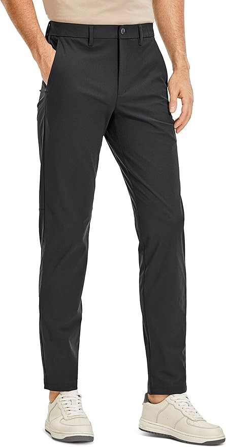 CRZ YOGA Men's All Day Comfy Golf Pants - 30"/32"/34" Quick Dry Lightweight Work Casual Trousers ... | Amazon (US)
