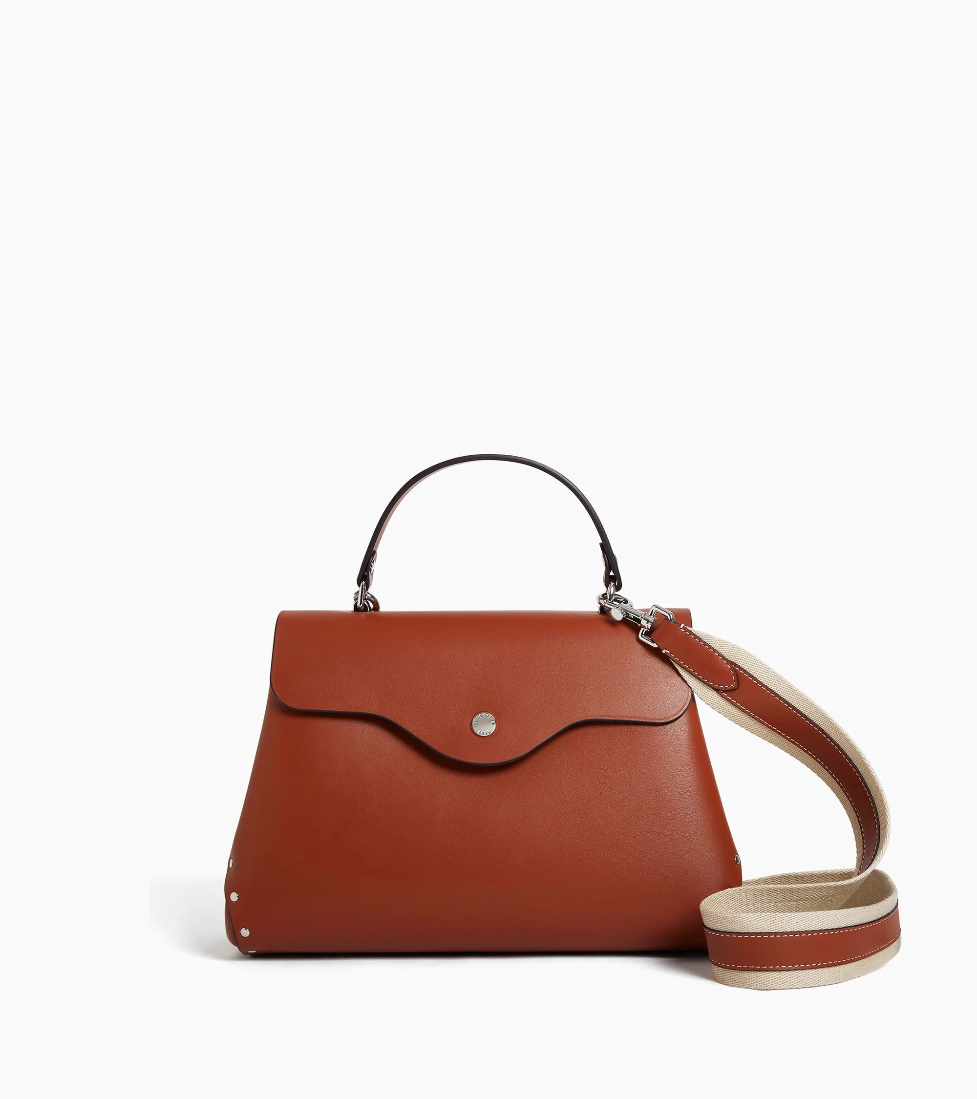 Sans Couture medium-sized handbag in smooth leather | Le Tanneur