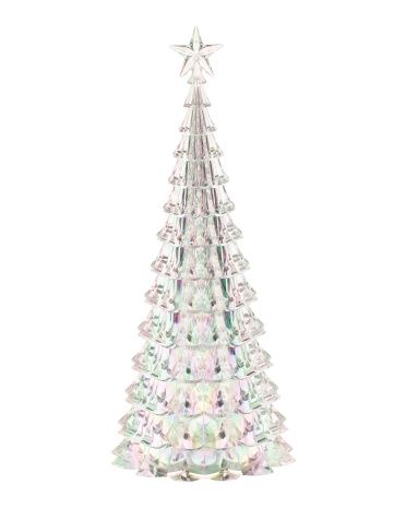 13in Led Acrylic Christmas Tree Decor, Tj Maxx Xmas Tree Decor, Holiday Decor, Home Decor | TJ Maxx