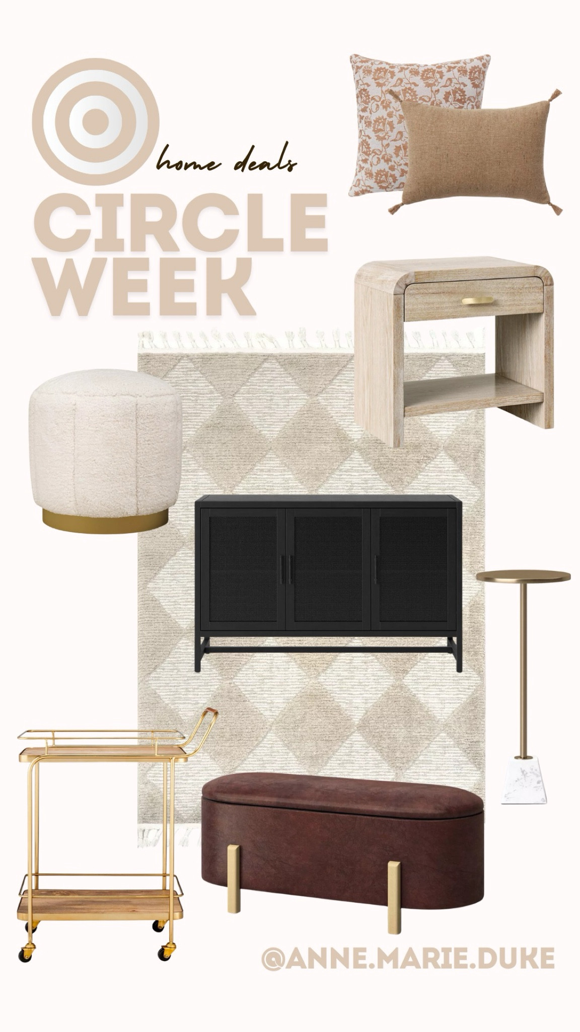 a ton of home decor & furniture is on sale this week at target for circle week. I love the leather storage bench and drink table 

#LTKHome #LTKSaleAlert