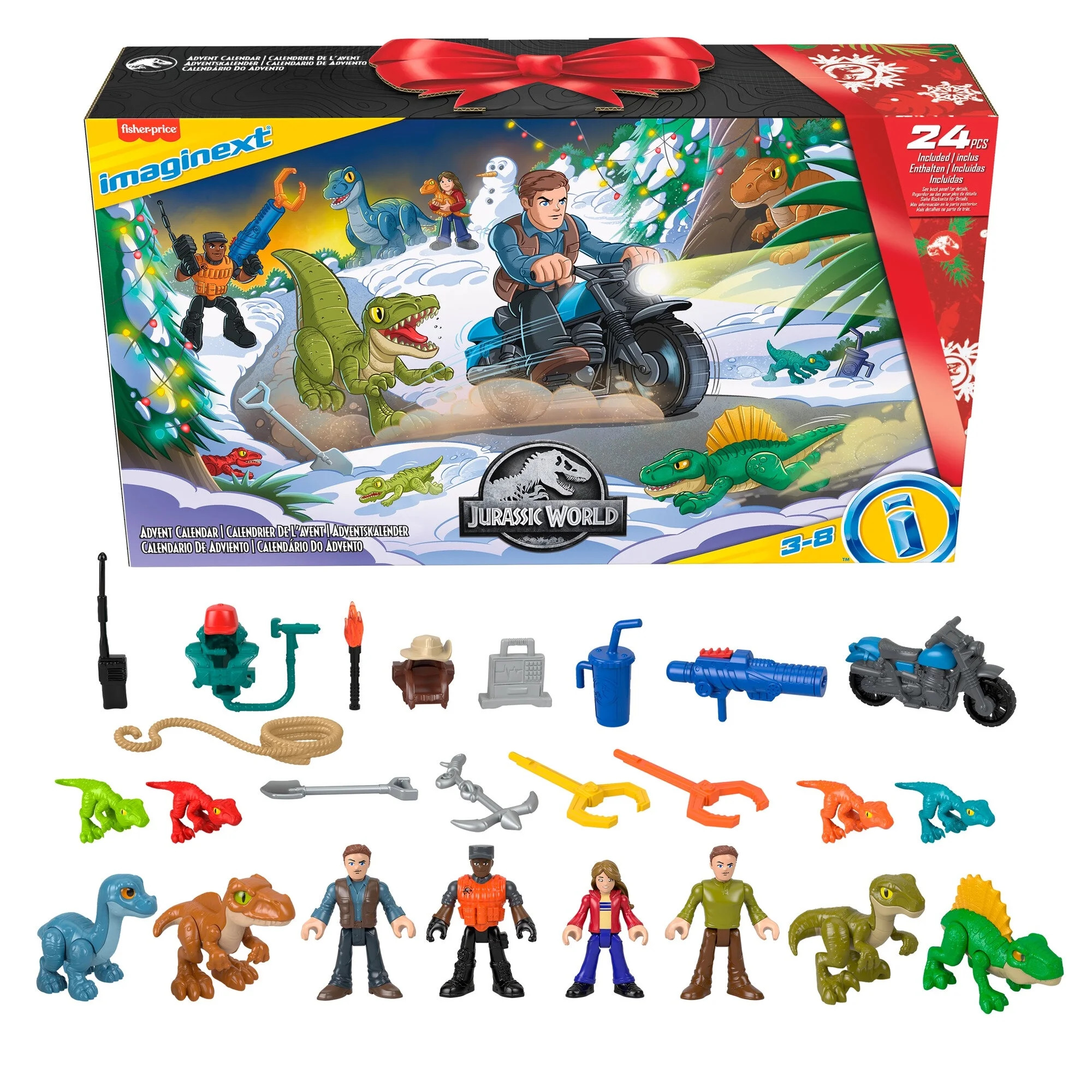 Imaginext Jurassic World Dinosaur Advent Calendar, 25-Piece Preschool Toys - Walmart.com | Walmart (US)
