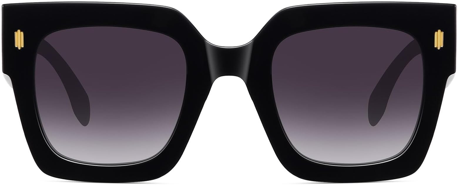 STORYCOAST Retro Square Sunglasses for Women Men Trendy Oversized Sunnies Big Shades | Amazon (US)