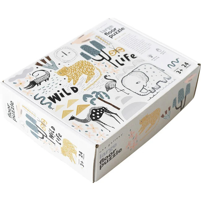 Wild Life Floor Puzzle - Kids Toys | Wee Gallery from Maisonette | Maisonette