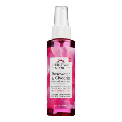 Heritage Store Rosewater and Glycerin Hydrating Facial Mist - 4 fz | Target
