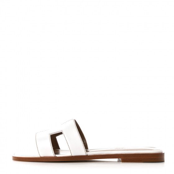 Box Calfskin Oran Sandals 35 White | Fashionphile