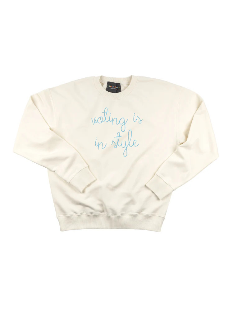 &quot;voting is in style&quot; Women's Sweatshirt | Lingua Franca NYC