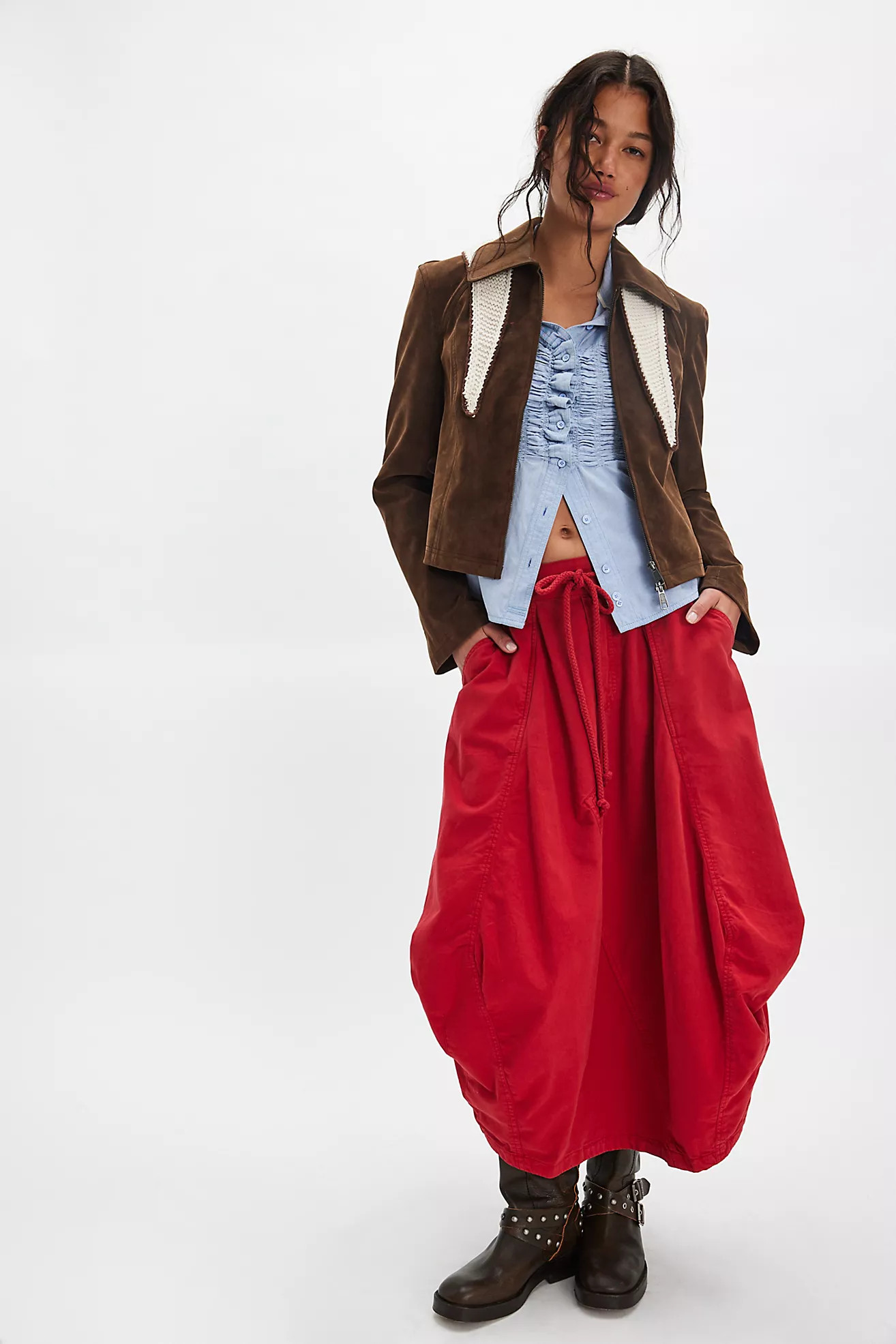 Willow Poplin Maxi Skirt | Free People (Global - UK&FR Excluded)