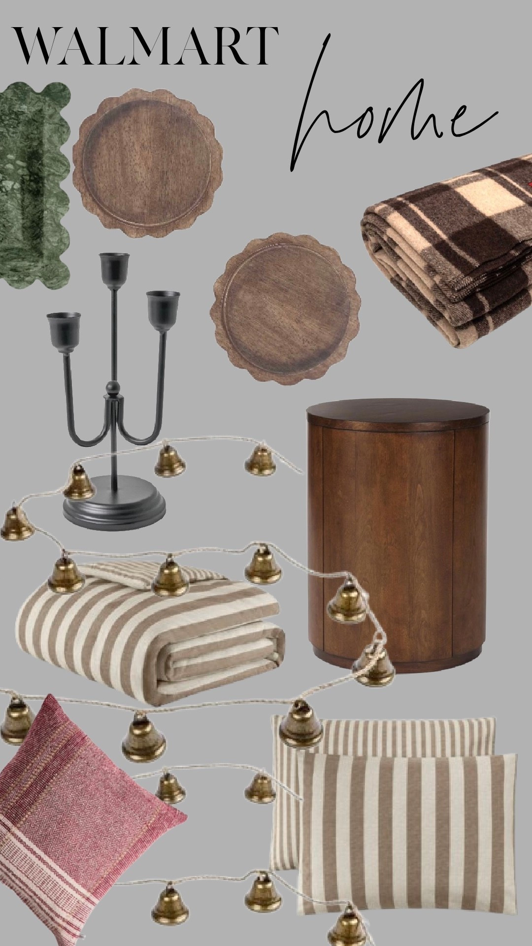 Neutral holiday pieces from Walmart that layer beautifully for a cozy, collected home. From warm wood accents and classic plaids to soft throws and subtle metallics, these are the kinds of pieces that make your space feel inviting all season long. Everything is linked so you can easily recreate this look.

#LTKHome #LTKGiftGuide #LTKSeasonal