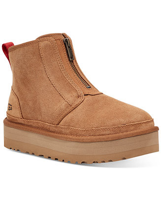 UGG® Women's Neumel Zip Platform Booties - Macy's | Macy's