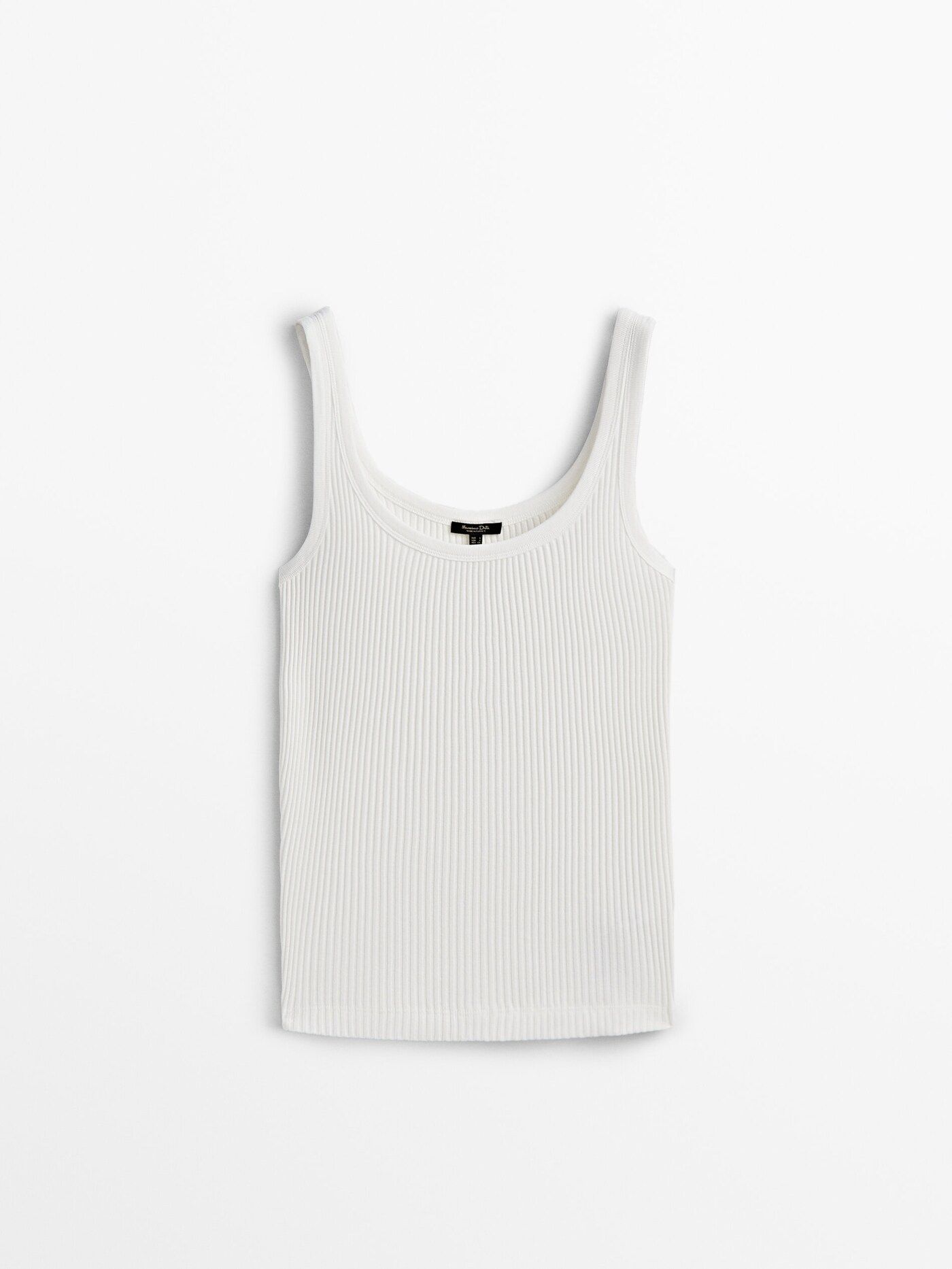 Ribbed vest top | Massimo Dutti (US)