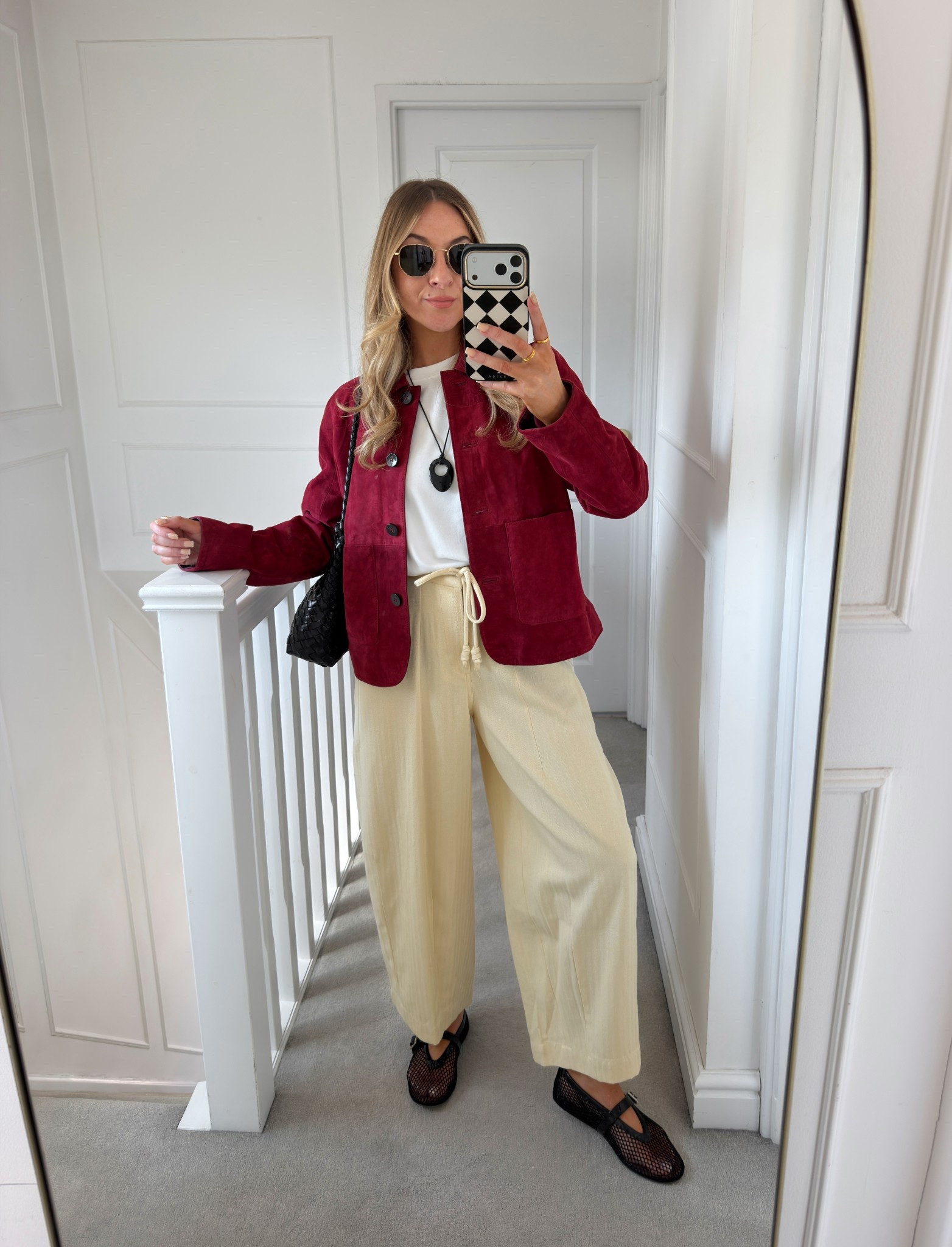 Spring outfit idea 
Suede jacket: size small
Zara yellow trousers: xs


#LTKsale #LTKstyletip #LTKspring