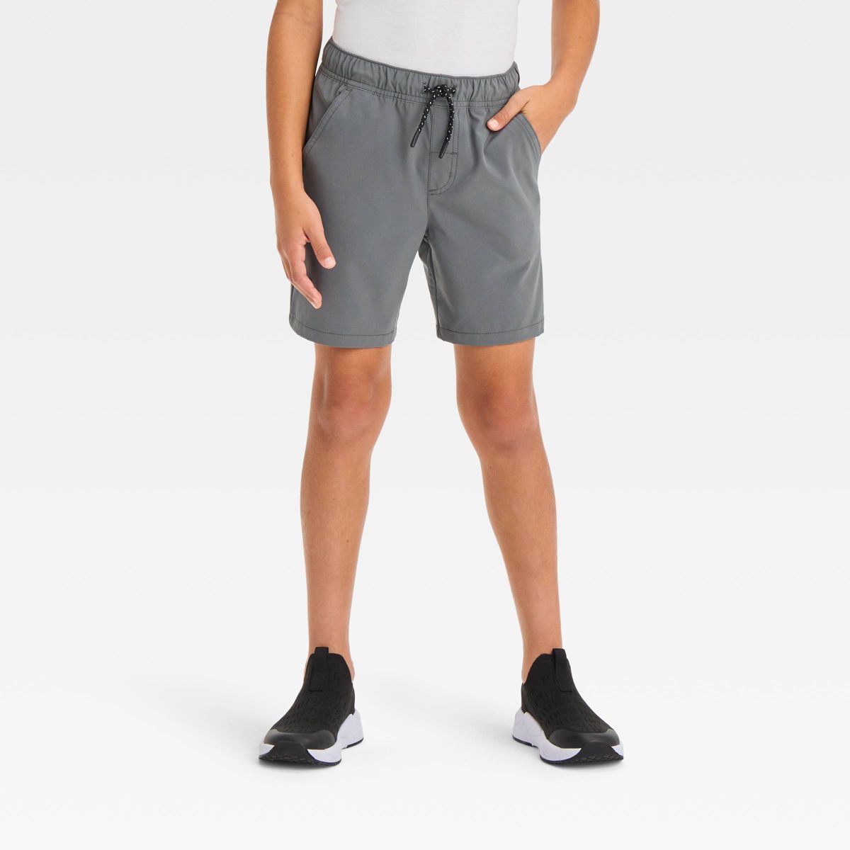 Boys' Quick Dry 'Above the Knee' Pull-On Shorts - Cat & Jack™ Gray M | Target