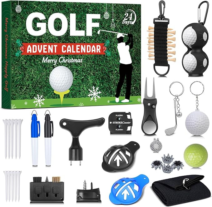 Golf Advent Calendar 2025 for Men Teen Boy, 24-Day Christmas Count-down Calendar for Father, Husb... | Amazon (US)