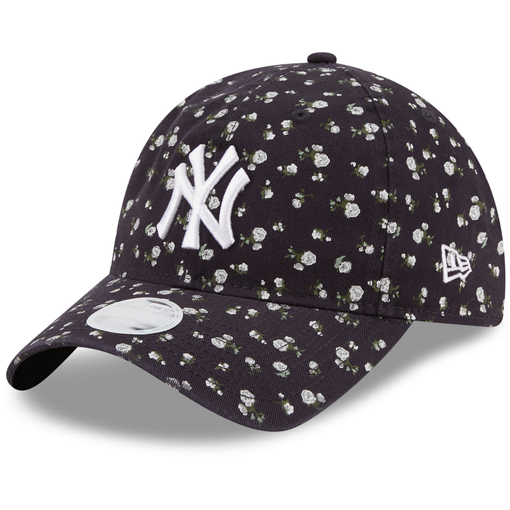 New York Yankees New Era Women's Floral 9TWENTY Adjustable Hat - Navy | Lids