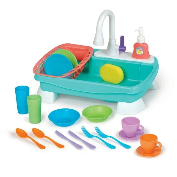 Spark Create Imagine 21 Piece Sink Plastic Play Kitchen, Multi-color | Walmart (US)