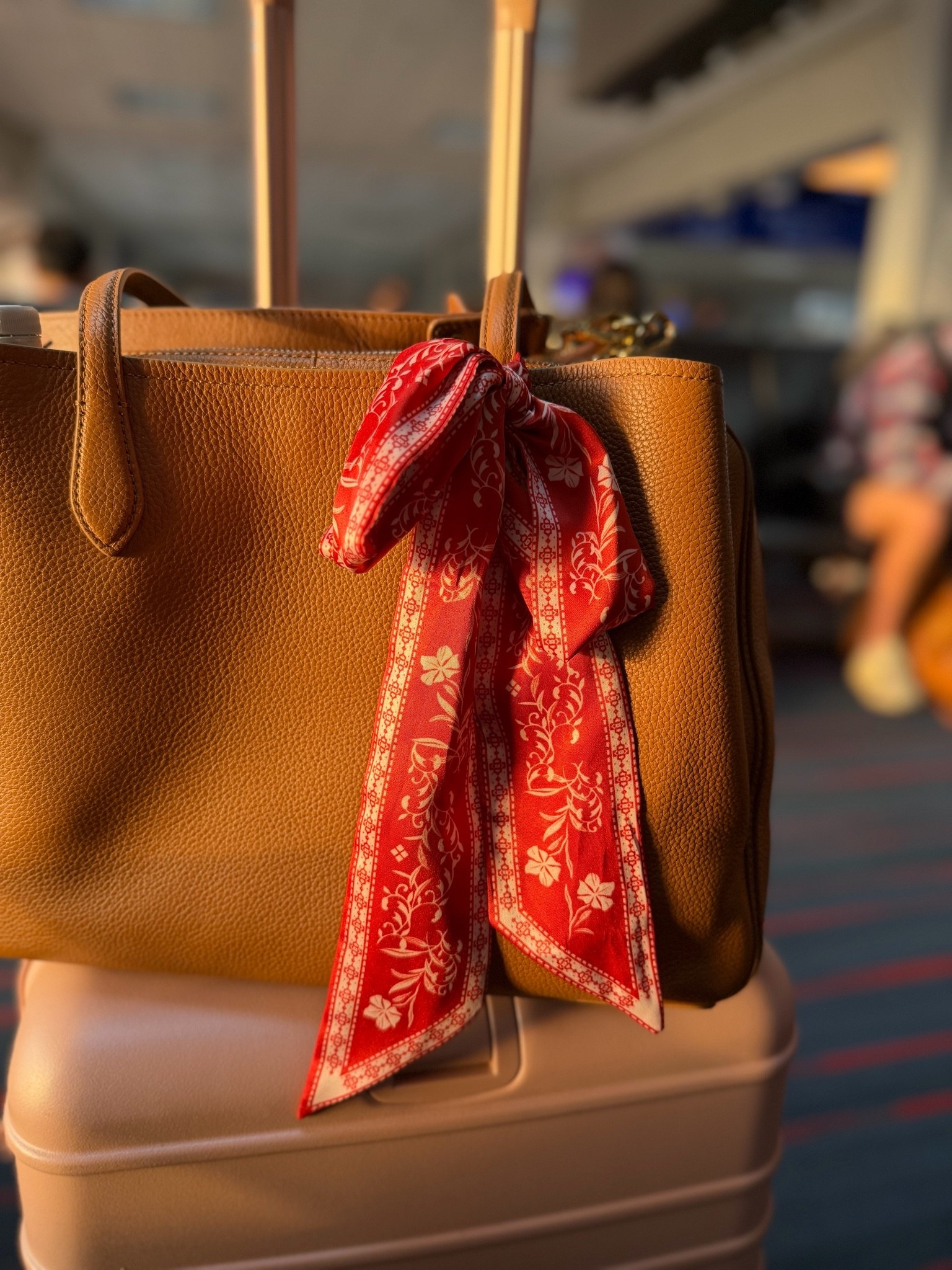 The cutest little scarf to add to any bag!!  Also obsessed with this work bag. I used it all 3 days at LTKCon and loved it!

#LTKWorkwear #LTKTravel #LTKOver40