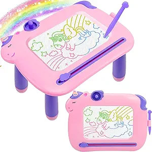 Toddler Toys,Magnetic Drawing Board Baby Toys for 3 Year Old,Toddler Girl Boy Toys Writing Doodle... | Amazon (US)