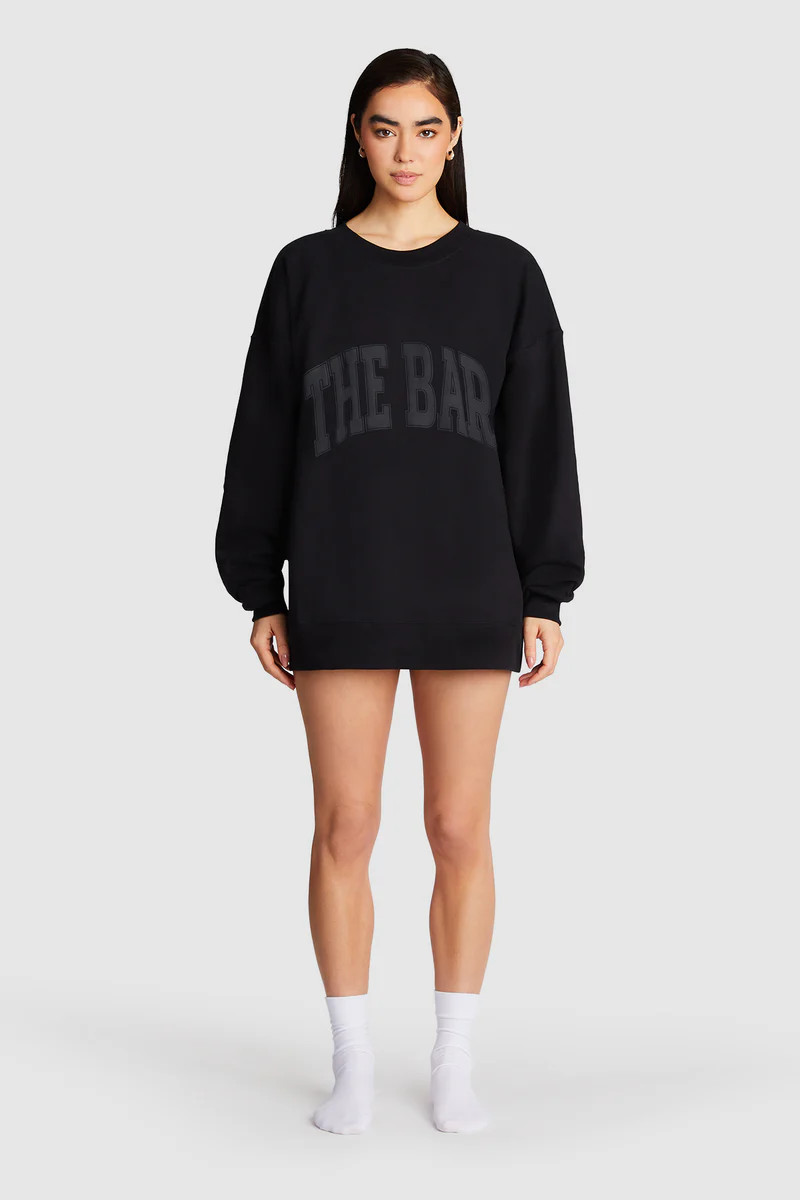 VARSITY SWEATSHIRT BLACK | The Bar