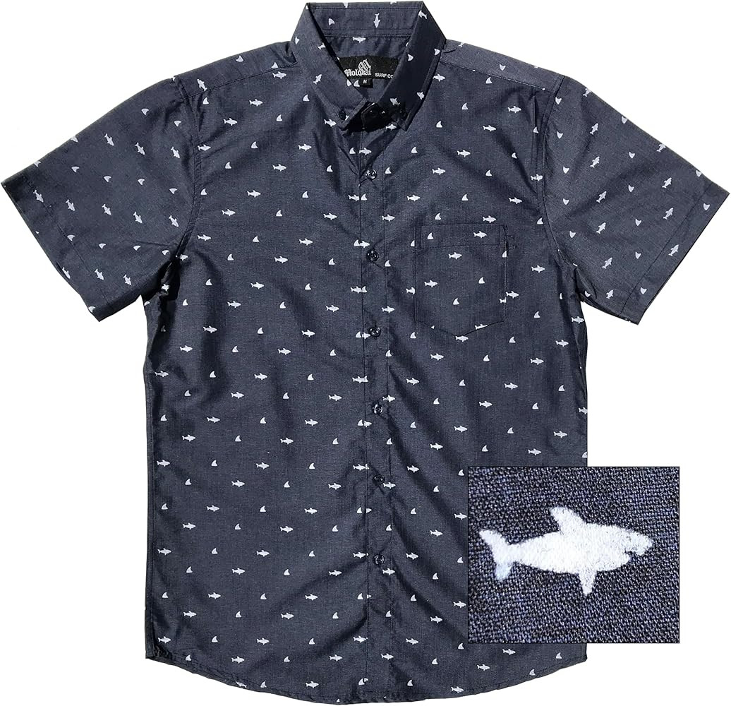 Molokai Surf Button Down Slim Fit Hawaiian Short Sleeve Shirts | Amazon (US)
