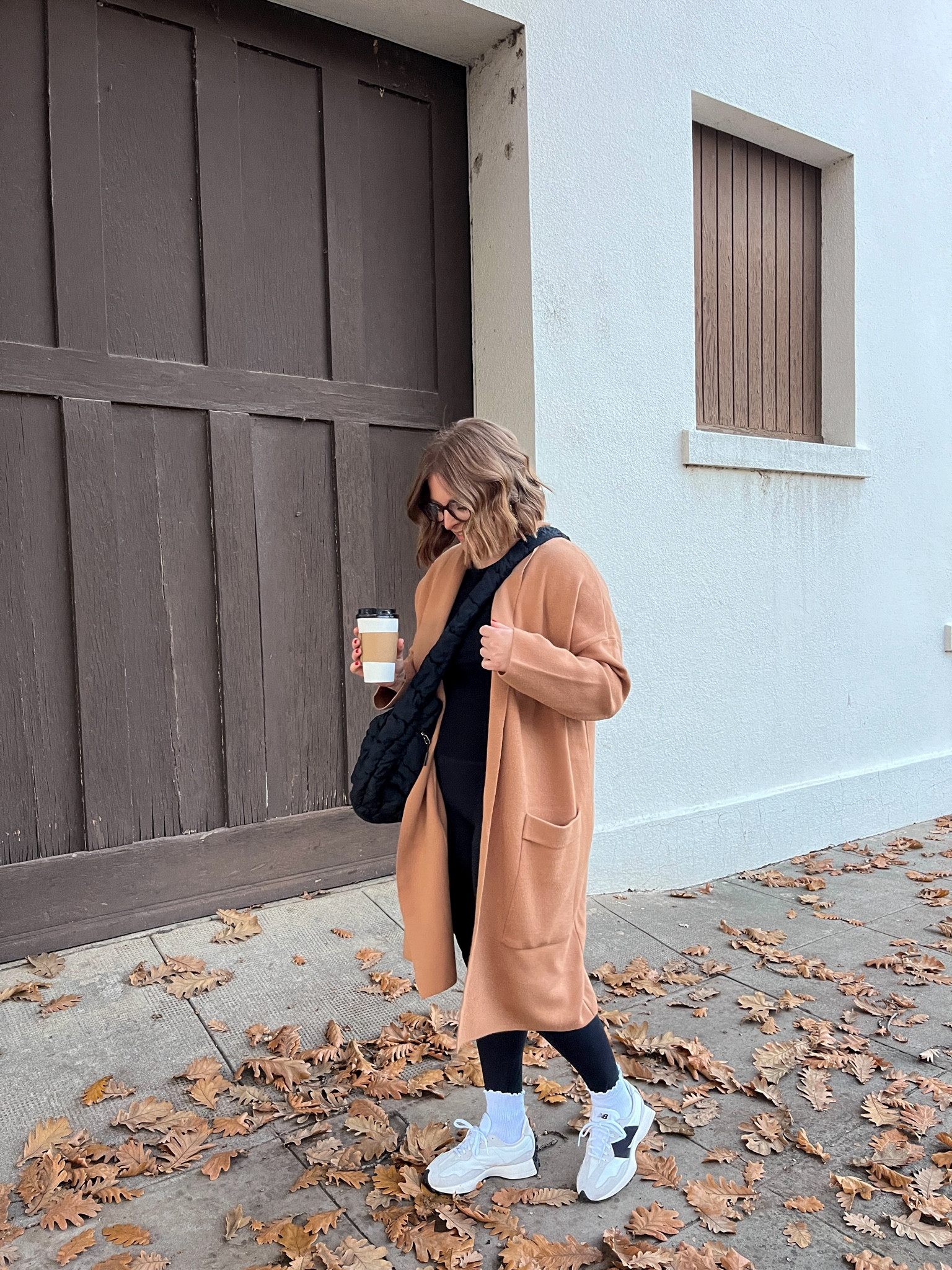 Neutral Fall ootd 🍂 // nothing I love more than a cozy oversized cardigan! I have this one in several colors and sizes are going quick. 

This would make a great travel look for the holidays! 

cardigan XL (I sized up one for an oversized look) 
long sleeve & leggings L (tts) 


#LTKCyberWeek #LTKHoliday #LTKMidsize