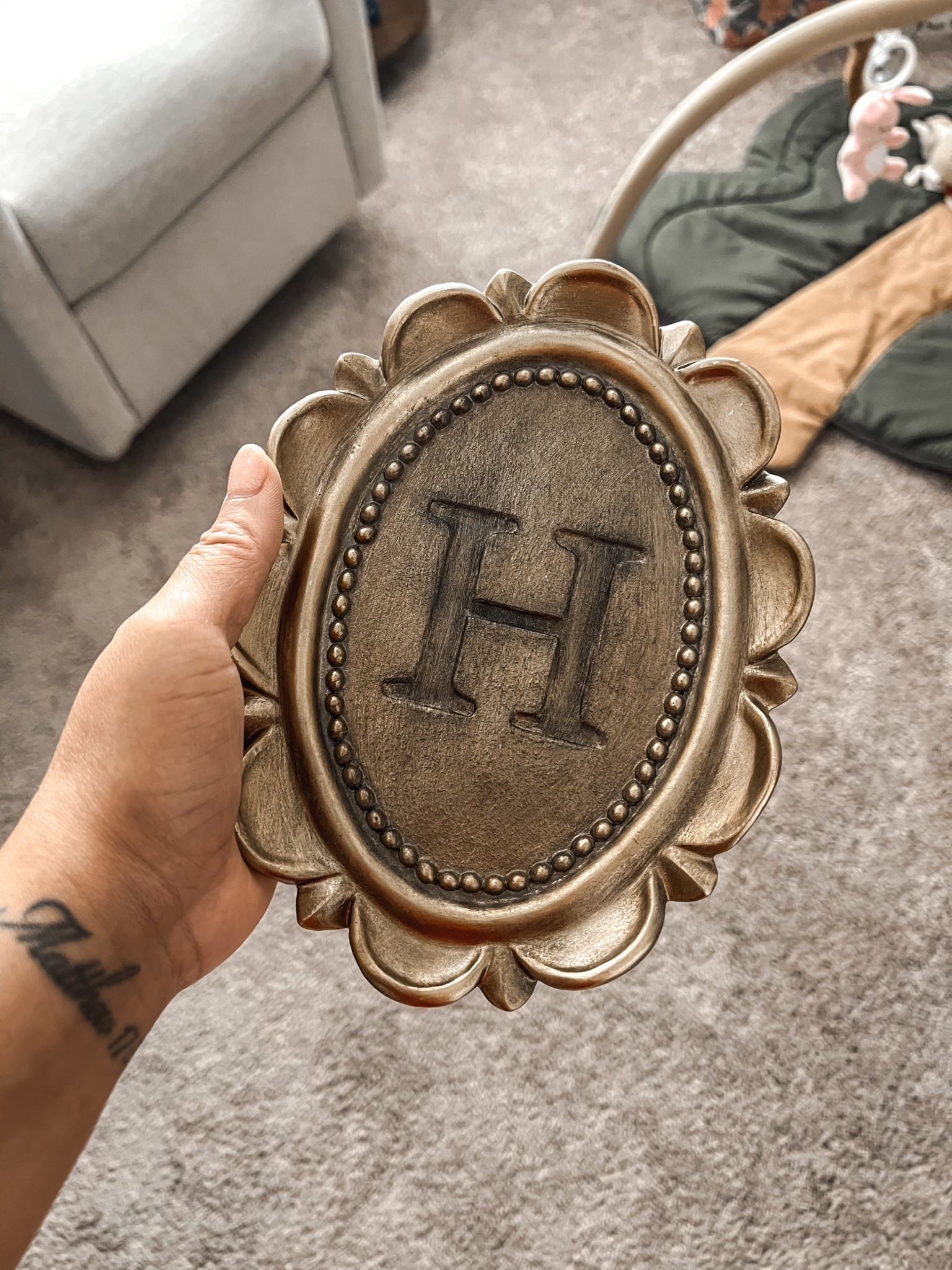 Another nursery find! I’m absolutely in love with this monogram wall charm from Anthro! It’s going to look so good in Hayden’s nursery ☺️

Nursery Decor | Home Decor | Wall Accents

#LTKKids #LTKHome #LTKBaby