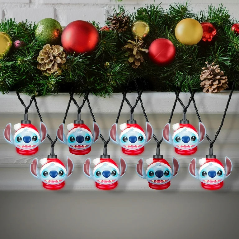 Christmas Lightshow Projector Lights Holiday Lighting Stitch with Santa Hat Christmas Lights - Wa... | Walmart (US)