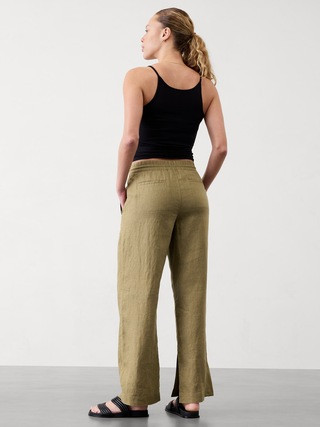 Retreat Linen High Rise Wide Leg Pant | Athleta