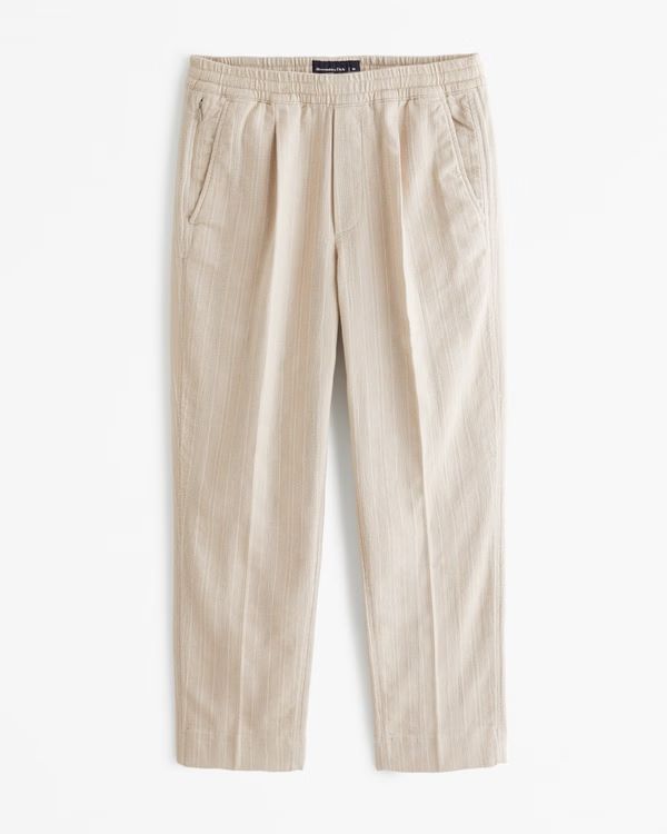 Linen-Blend Pull-On Pant | Abercrombie & Fitch (US)